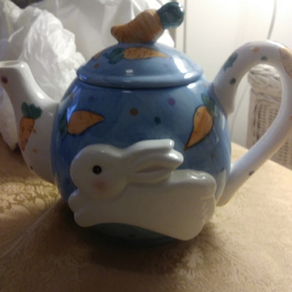 Easter tea Ceramic pot - Picture 5 of 6